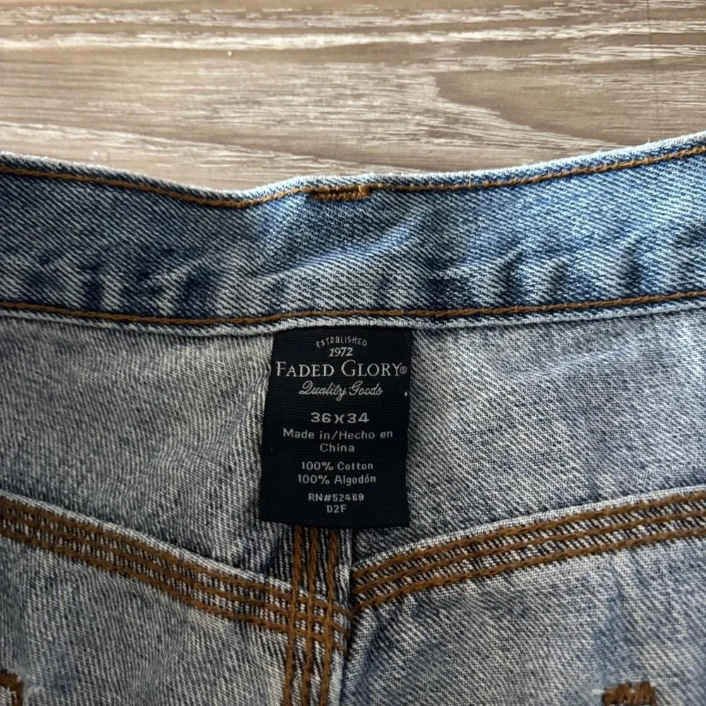 Vintage Y2K/2000s Baggy Light Wash Skater Carpenter Denim Jeans! 36x34